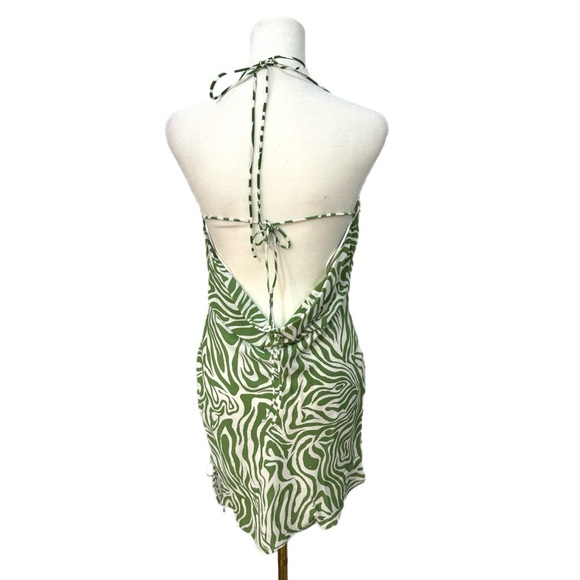 New LE LIS Collection Green Zebra Resort Dress Sleeveless Spaghetti Women’s Sz S - Picture 7 of 12